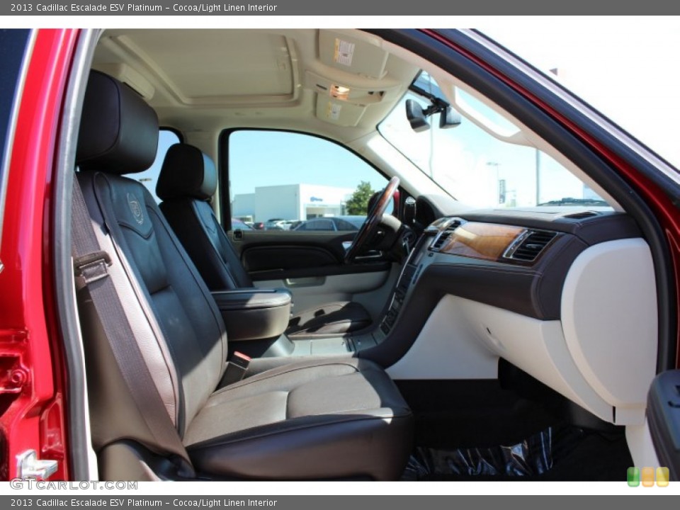 Cocoa/Light Linen Interior Photo for the 2013 Cadillac Escalade ESV Platinum #77962660