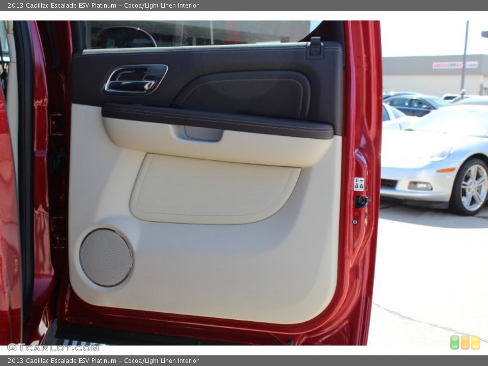 Cocoa/Light Linen Interior Door Panel for the 2013 Cadillac Escalade ESV Platinum #77962734