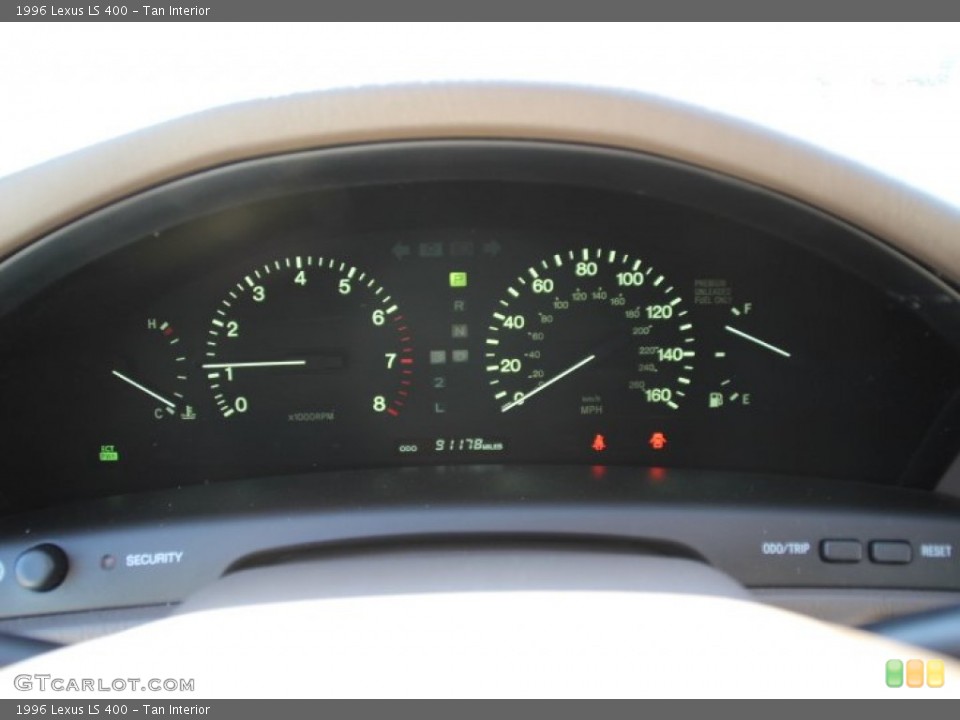 Tan Interior Gauges for the 1996 Lexus LS 400 #77962772