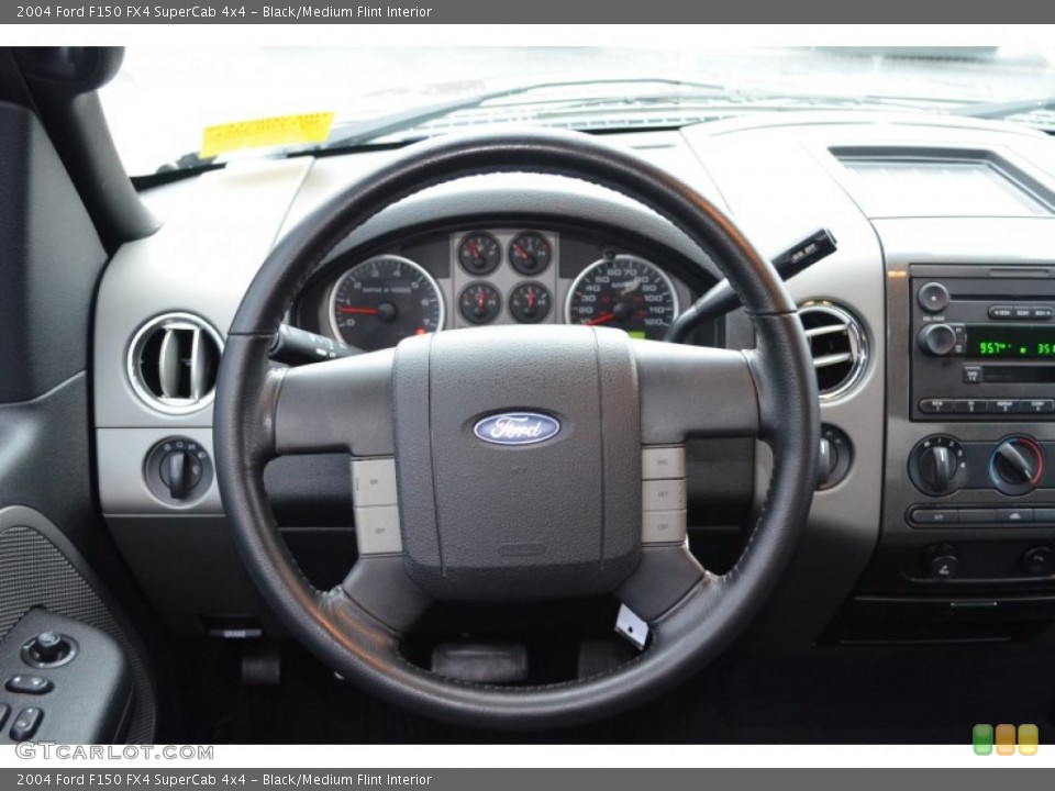 Black/Medium Flint Interior Steering Wheel for the 2004 Ford F150 FX4 SuperCab 4x4 #77962776