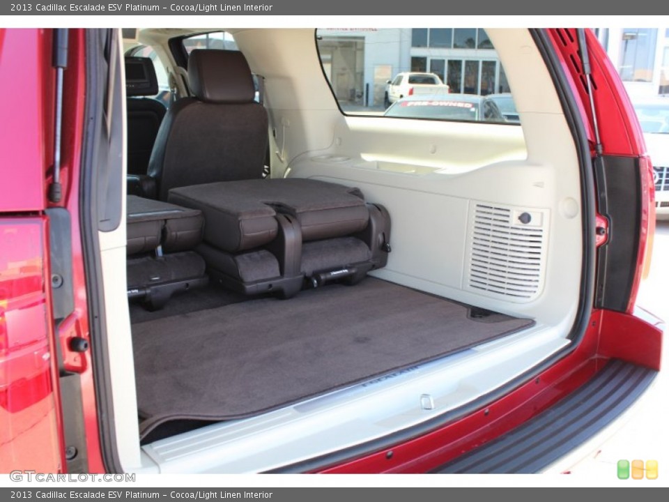 Cocoa/Light Linen Interior Trunk for the 2013 Cadillac Escalade ESV Platinum #77962802