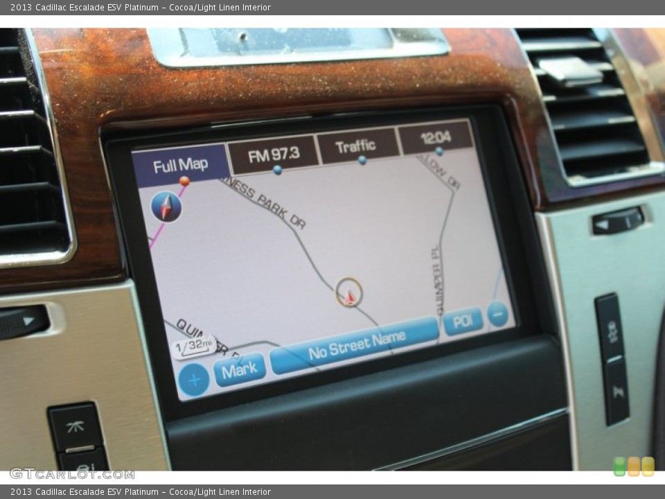 Cocoa/Light Linen Interior Navigation for the 2013 Cadillac Escalade ESV Platinum #77962847