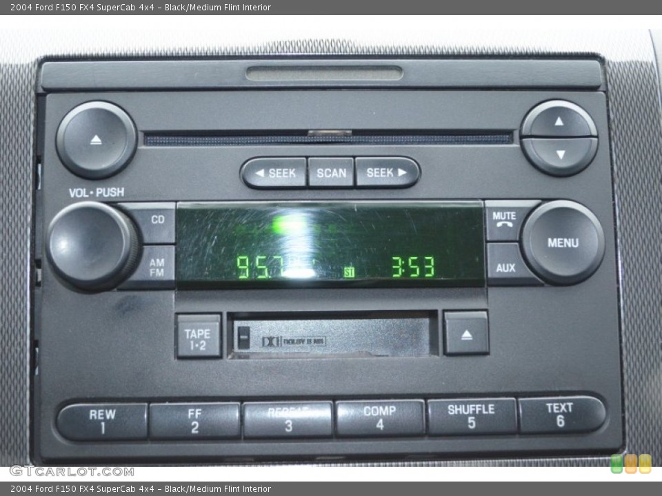 Black/Medium Flint Interior Audio System for the 2004 Ford F150 FX4 SuperCab 4x4 #77962937