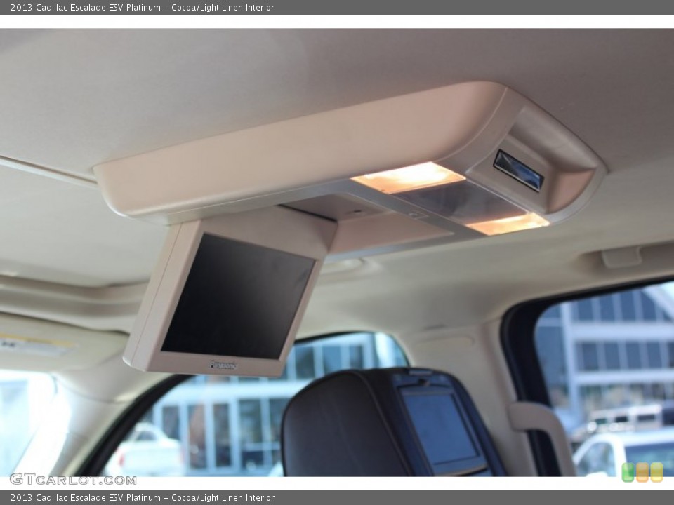Cocoa/Light Linen Interior Entertainment System for the 2013 Cadillac Escalade ESV Platinum #77963000