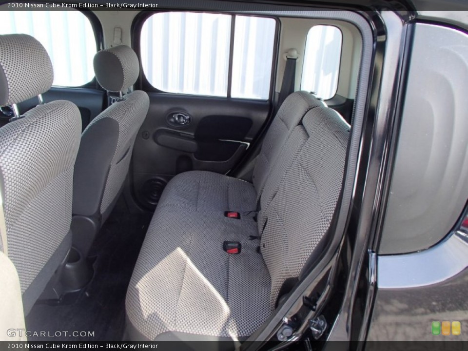 Black/Gray Interior Rear Seat for the 2010 Nissan Cube Krom Edition #77963048