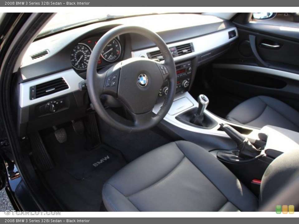 Black Interior Prime Interior for the 2008 BMW 3 Series 328i Sedan #77963633
