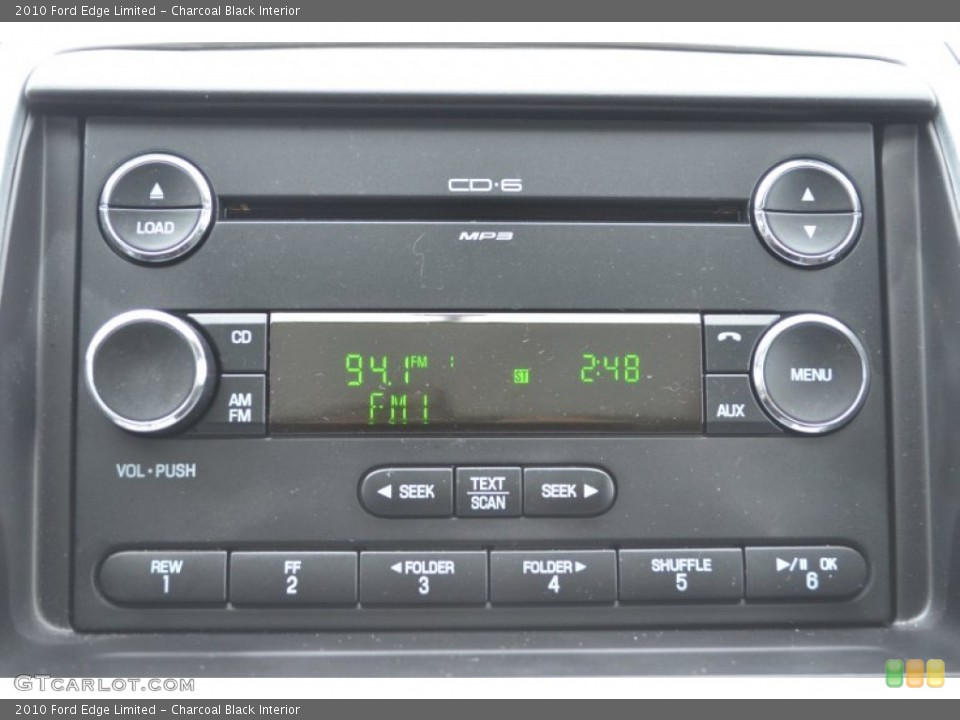 Charcoal Black Interior Controls for the 2010 Ford Edge Limited #77963694