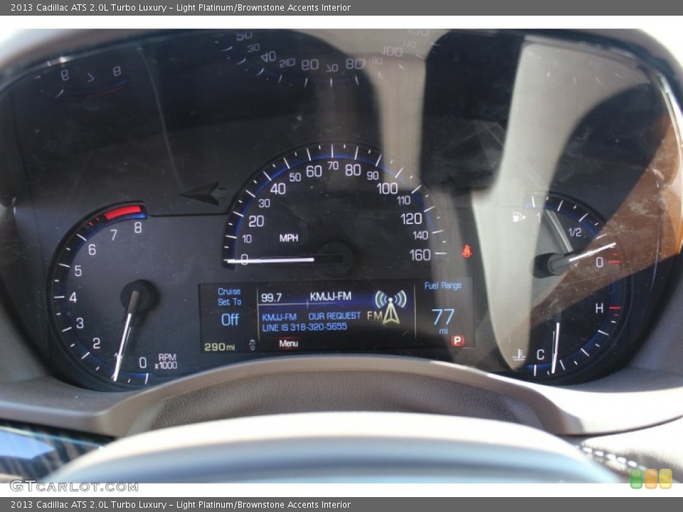 Light Platinum/Brownstone Accents Interior Gauges for the 2013 Cadillac ATS 2.0L Turbo Luxury #77964083
