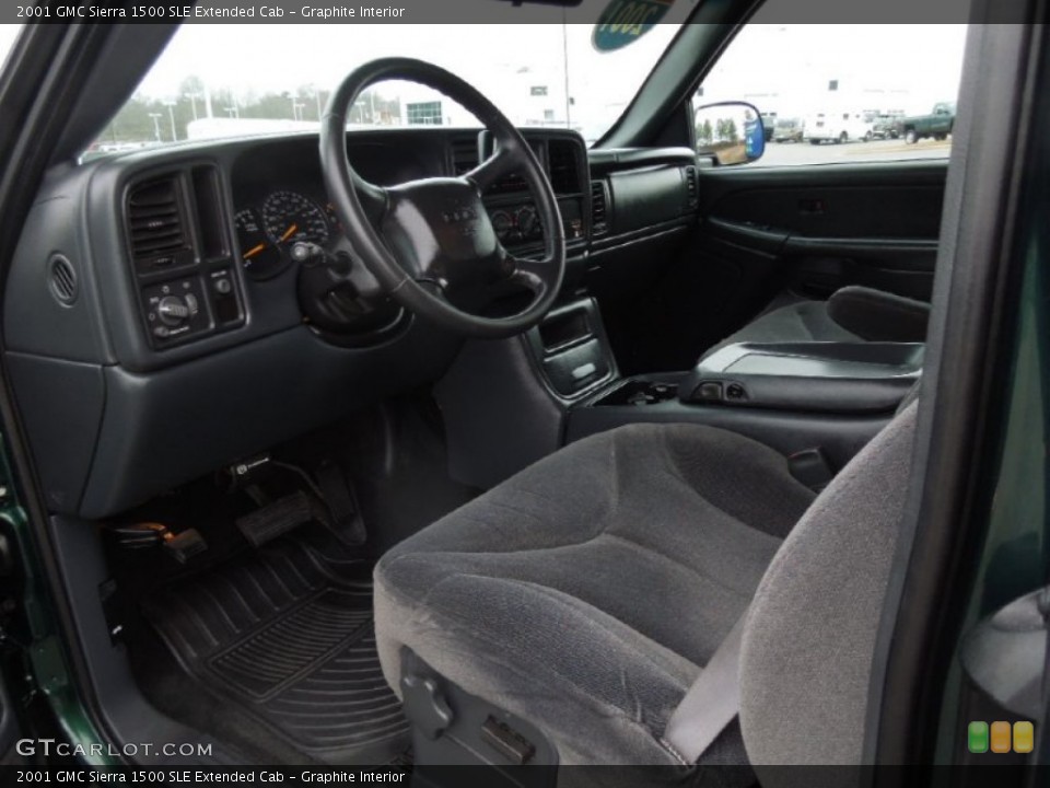 Graphite Interior Photo for the 2001 GMC Sierra 1500 SLE Extended Cab #77964635