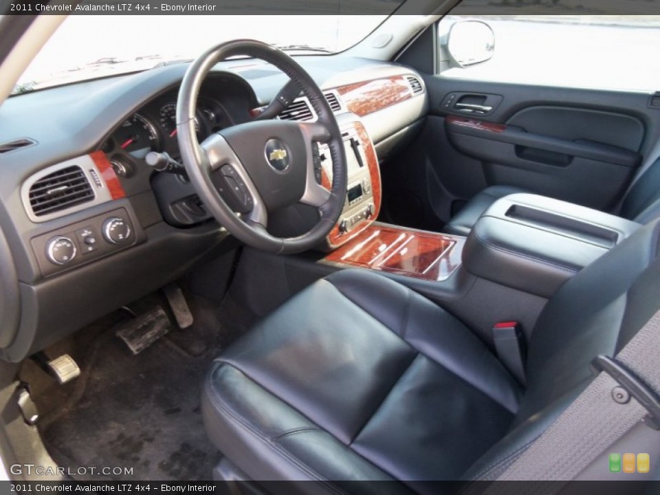 Ebony 2011 Chevrolet Avalanche Interiors