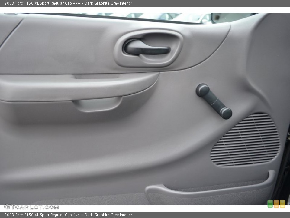 Dark Graphite Grey Interior Door Panel for the 2003 Ford F150 XL Sport Regular Cab 4x4 #77965085