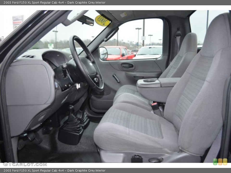 Dark Graphite Grey Interior Photo for the 2003 Ford F150 XL Sport Regular Cab 4x4 #77965100