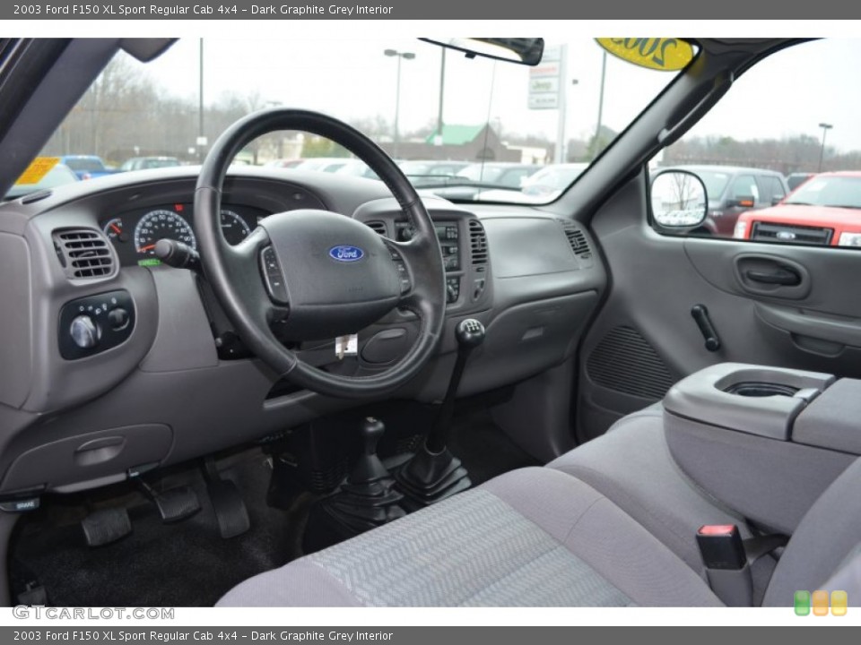 Dark Graphite Grey Interior Prime Interior for the 2003 Ford F150 XL Sport Regular Cab 4x4 #77965124