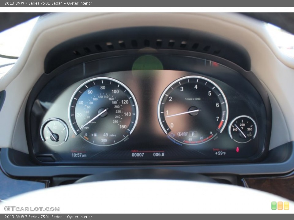 Oyster Interior Gauges for the 2013 BMW 7 Series 750Li Sedan #77965140
