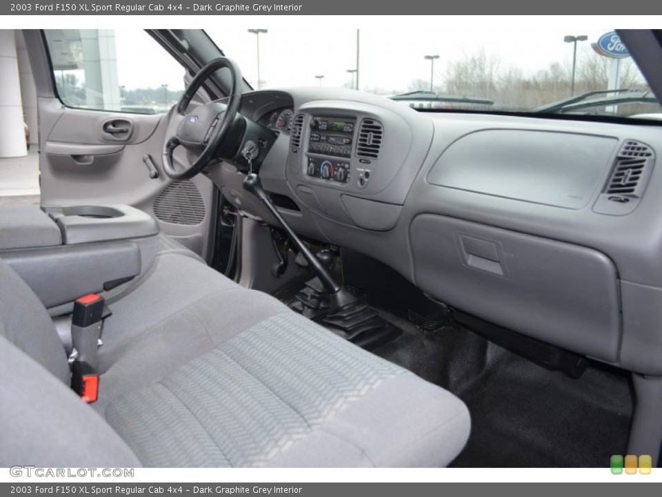 Dark Graphite Grey Interior Dashboard for the 2003 Ford F150 XL Sport Regular Cab 4x4 #77965157
