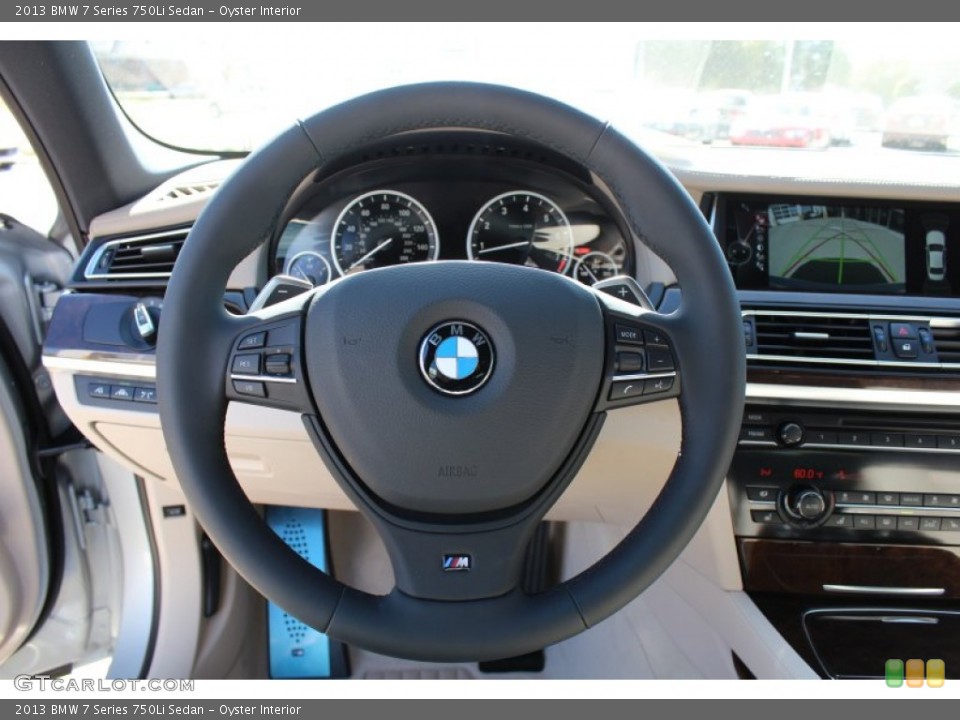 Oyster Interior Steering Wheel for the 2013 BMW 7 Series 750Li Sedan #77965163