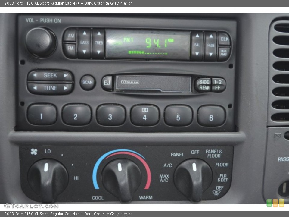 Dark Graphite Grey Interior Audio System for the 2003 Ford F150 XL Sport Regular Cab 4x4 #77965401