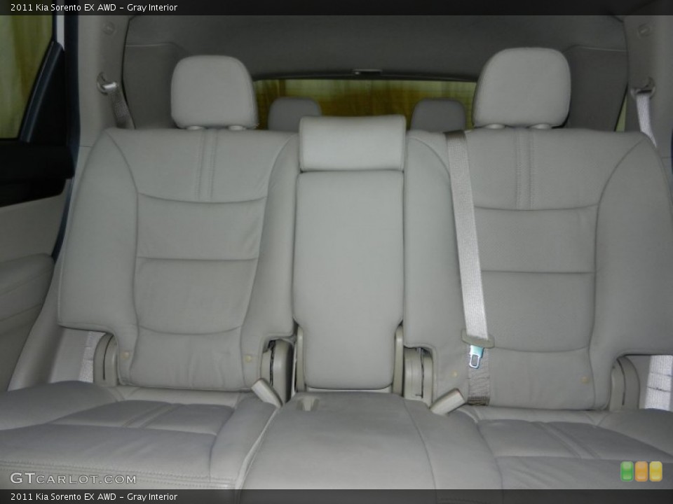 Gray Interior Rear Seat for the 2011 Kia Sorento EX AWD #77966207