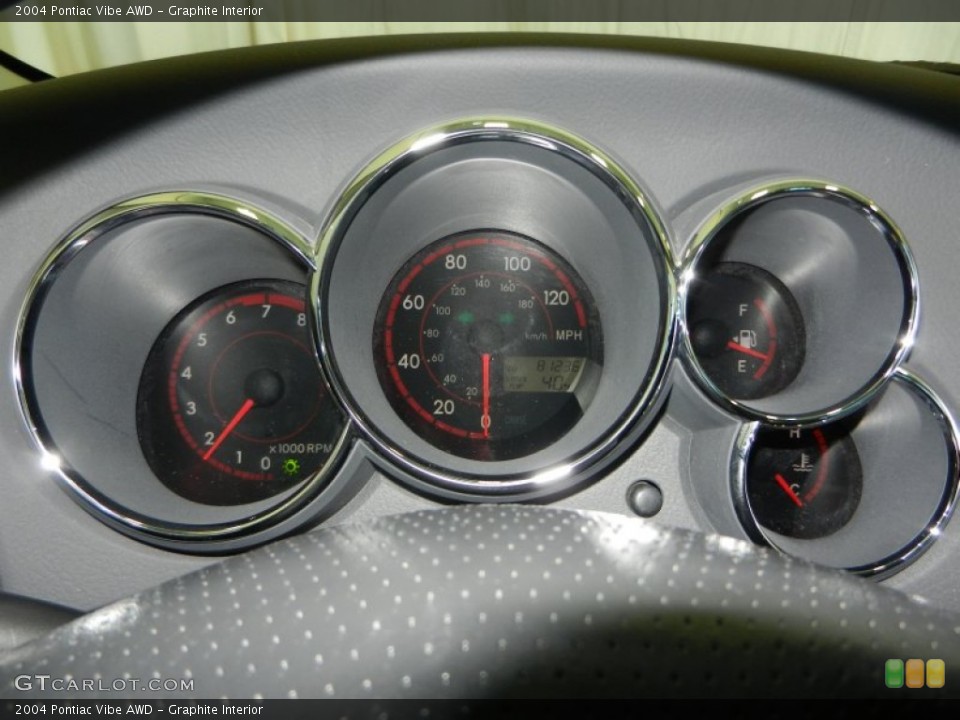 Graphite Interior Gauges for the 2004 Pontiac Vibe AWD #77966519