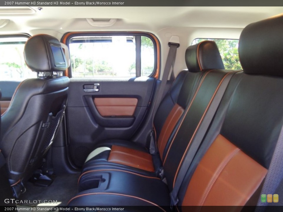 Ebony Black/Morocco Interior Rear Seat for the 2007 Hummer H3  #77966864