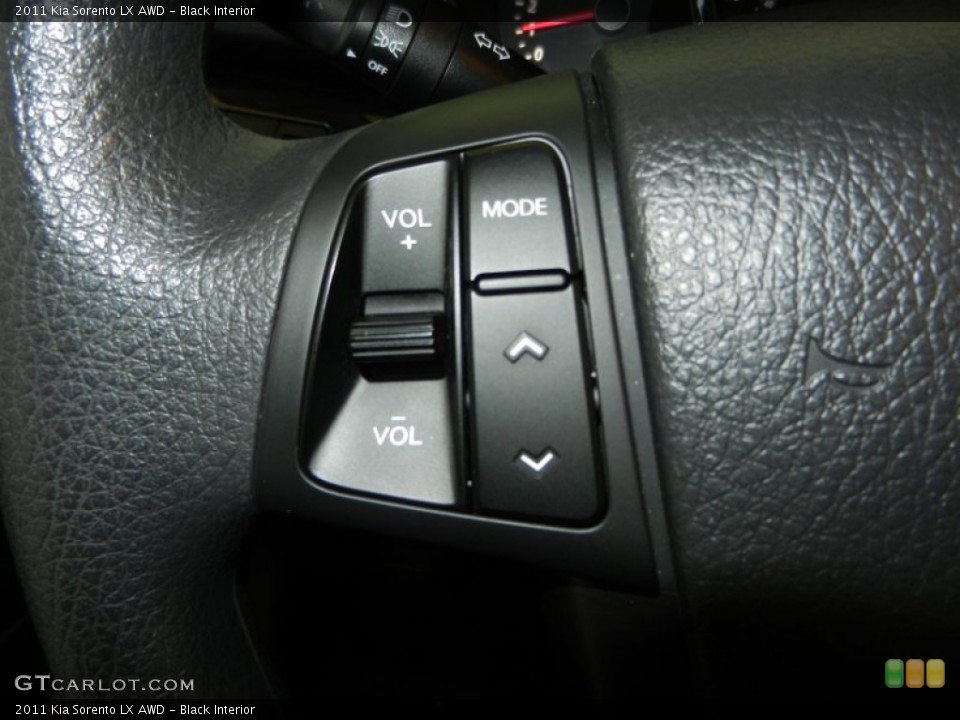 Black Interior Controls for the 2011 Kia Sorento LX AWD #77967155