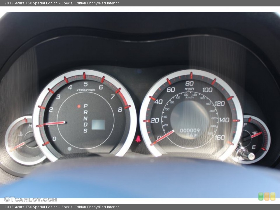 Special Edition Ebony/Red Interior Gauges for the 2013 Acura TSX Special Edition #77967161