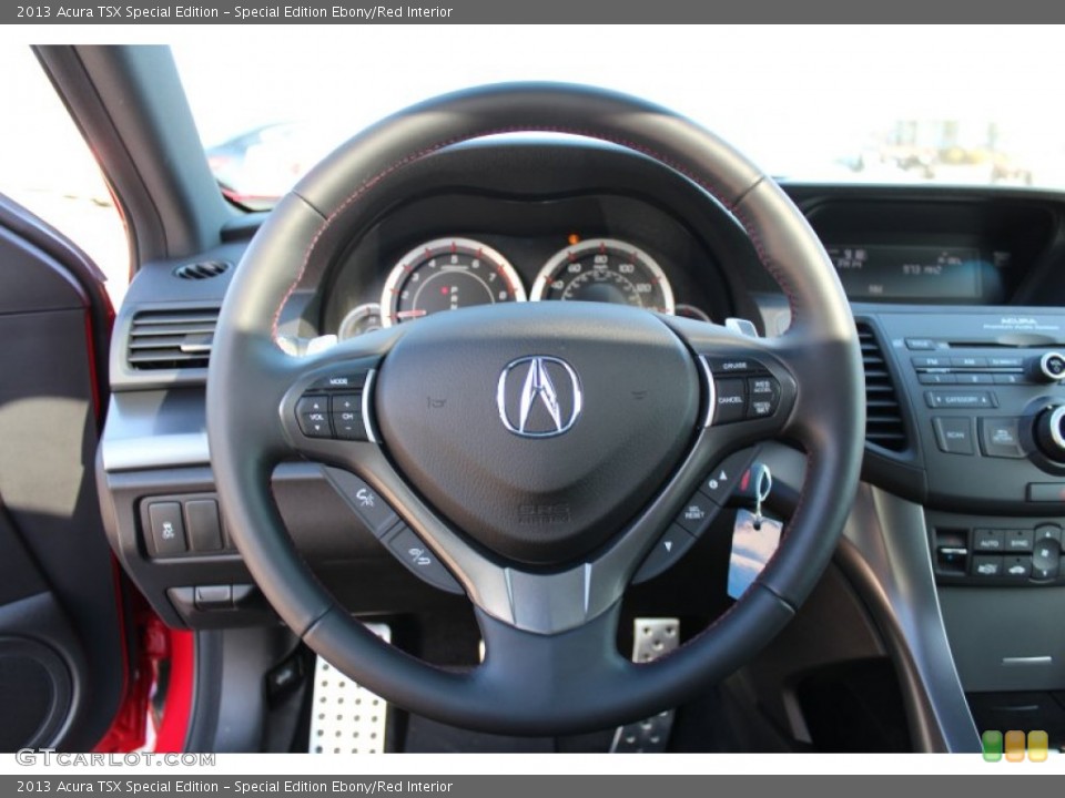 Special Edition Ebony/Red Interior Steering Wheel for the 2013 Acura TSX Special Edition #77967186
