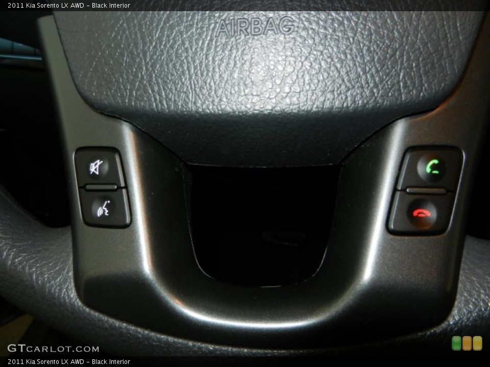 Black Interior Controls for the 2011 Kia Sorento LX AWD #77967206