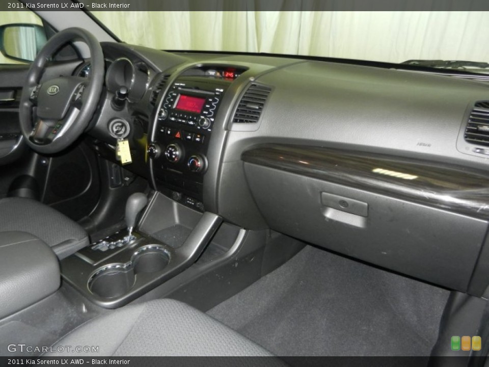 Black Interior Dashboard for the 2011 Kia Sorento LX AWD #77967386