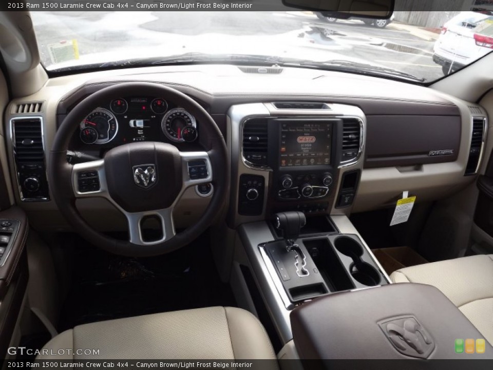 Canyon Brown/Light Frost Beige Interior Prime Interior for the 2013 Ram 1500 Laramie Crew Cab 4x4 #77968799