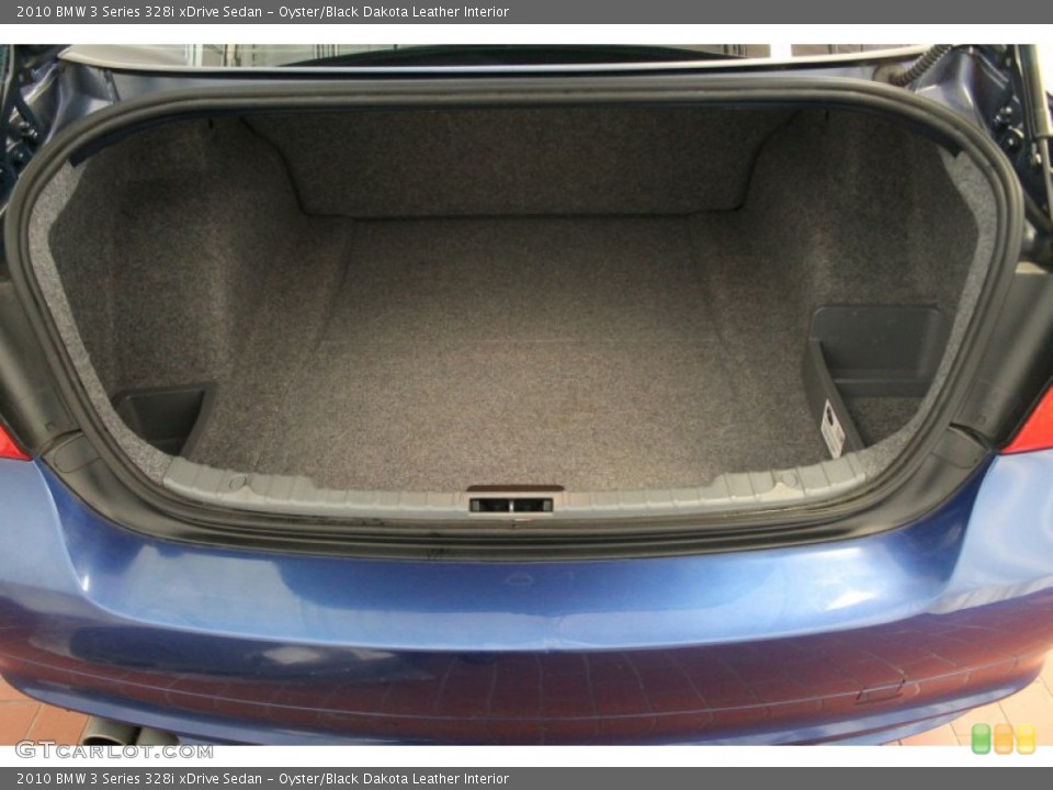 Oyster/Black Dakota Leather Interior Trunk for the 2010 BMW 3 Series 328i xDrive Sedan #77970726