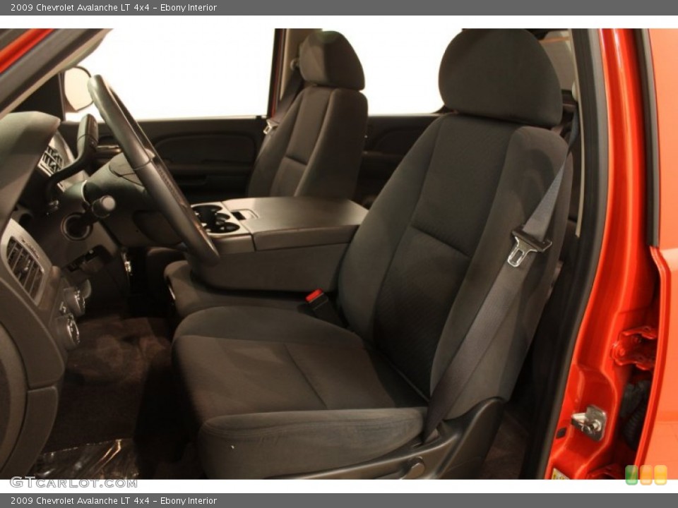 Ebony Interior Front Seat for the 2009 Chevrolet Avalanche LT 4x4 #77971205