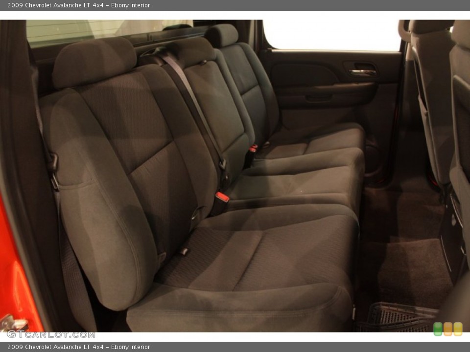 Ebony Interior Rear Seat for the 2009 Chevrolet Avalanche LT 4x4 #77971366