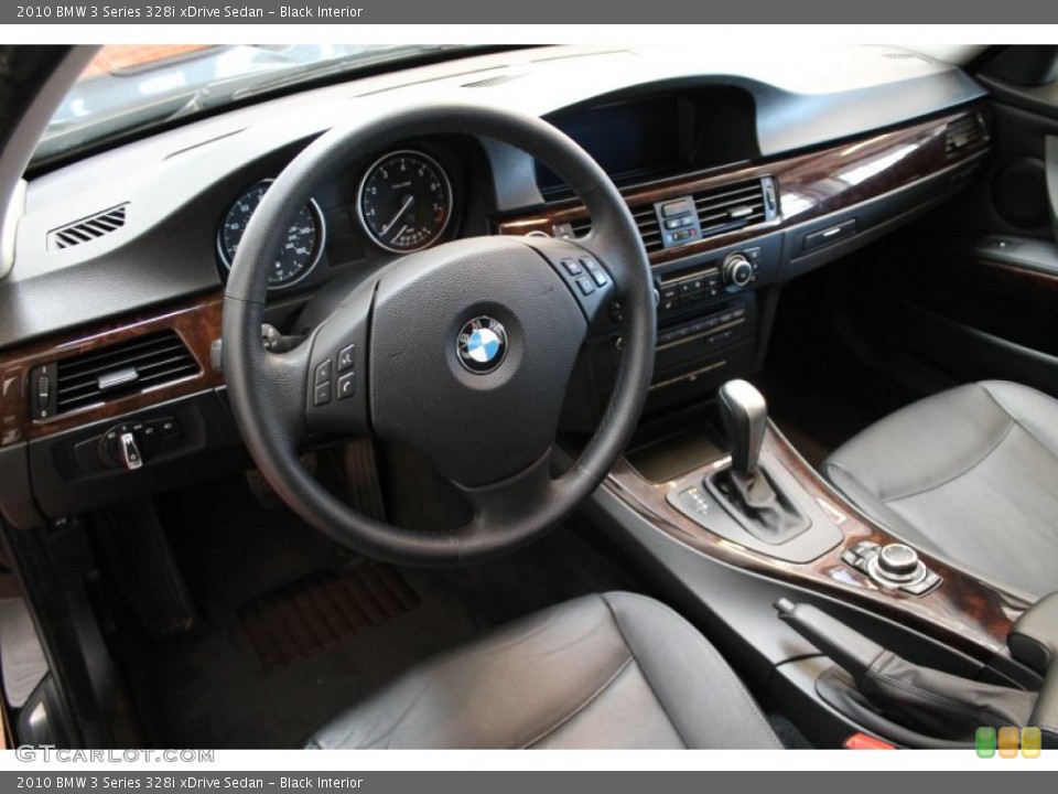 Black Interior Prime Interior for the 2010 BMW 3 Series 328i xDrive Sedan #77971439