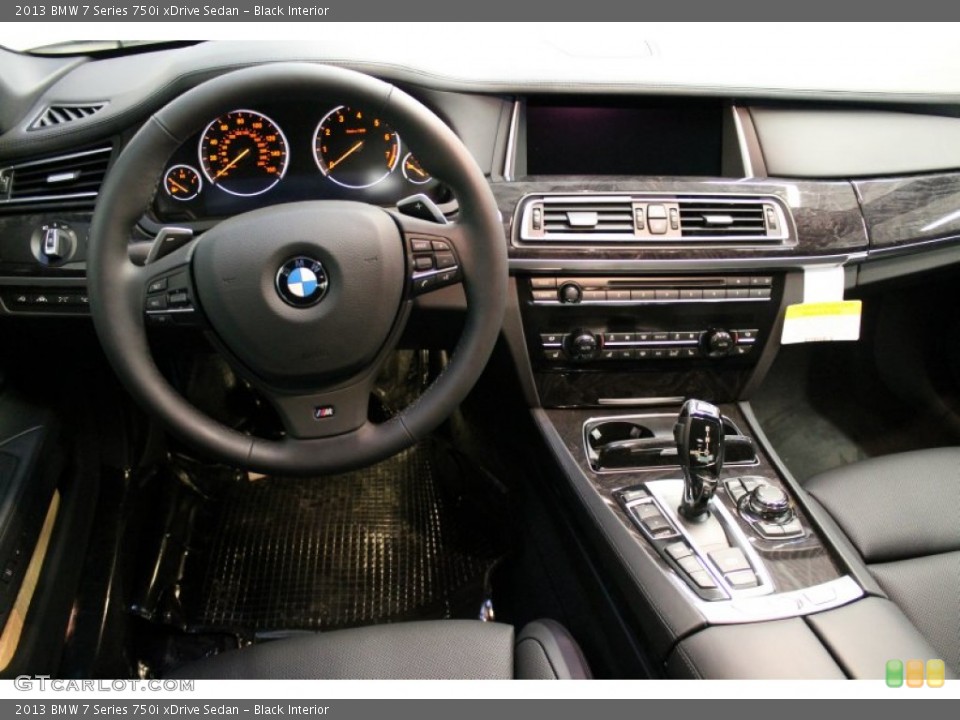 Black Interior Dashboard for the 2013 BMW 7 Series 750i xDrive Sedan #77972608