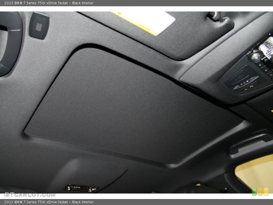 Black Interior Sunroof for the 2013 BMW 7 Series 750i xDrive Sedan #77972711