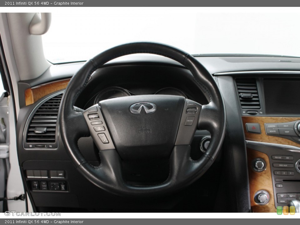 Graphite Interior Steering Wheel for the 2011 Infiniti QX 56 4WD #77976639