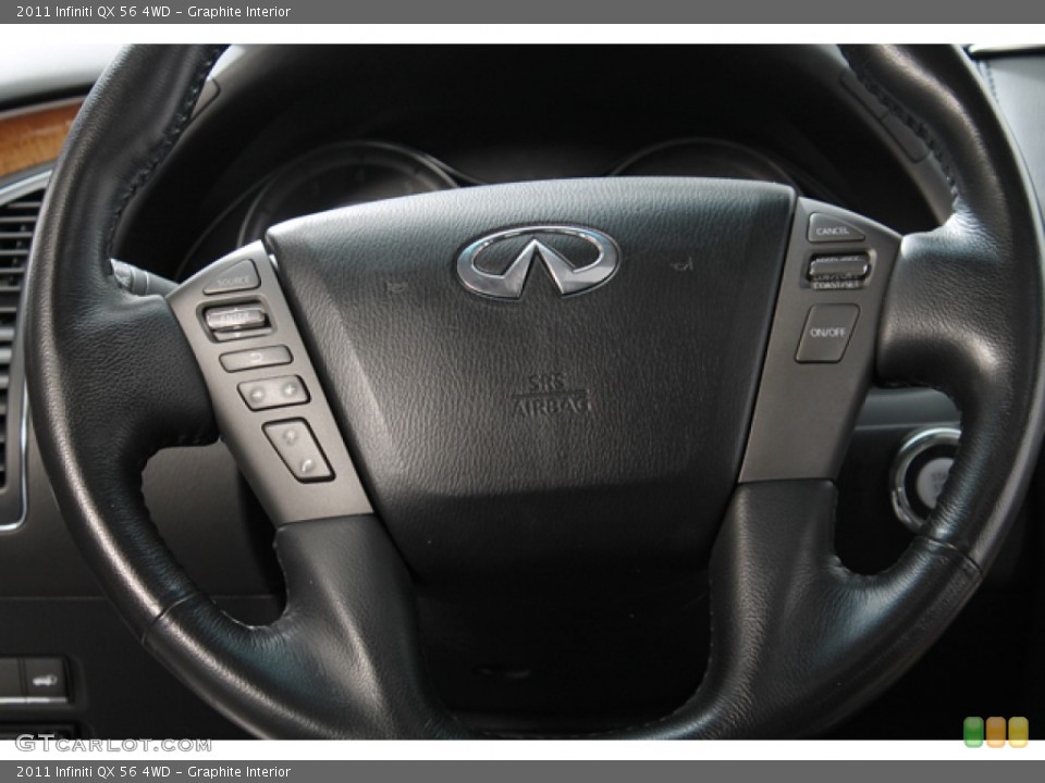 Graphite Interior Steering Wheel for the 2011 Infiniti QX 56 4WD #77976671