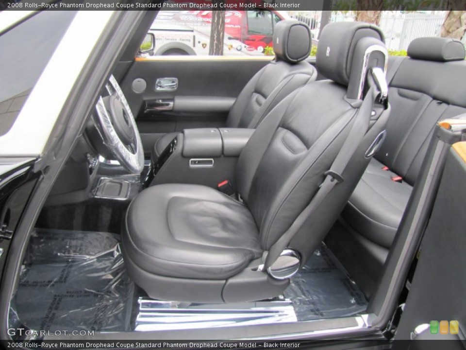 Black Interior Photo for the 2008 Rolls-Royce Phantom Drophead Coupe  #77977242