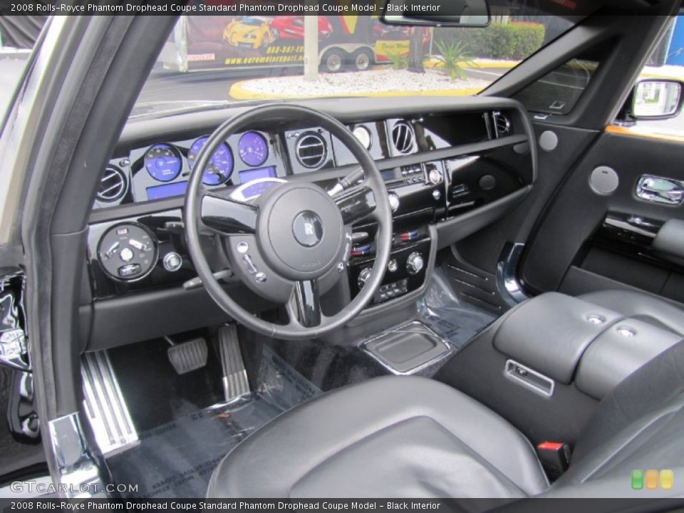 Black Interior Dashboard for the 2008 Rolls-Royce Phantom Drophead Coupe  #77977266