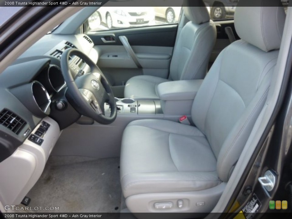 Ash Gray Interior Photo for the 2008 Toyota Highlander Sport 4WD #77978603