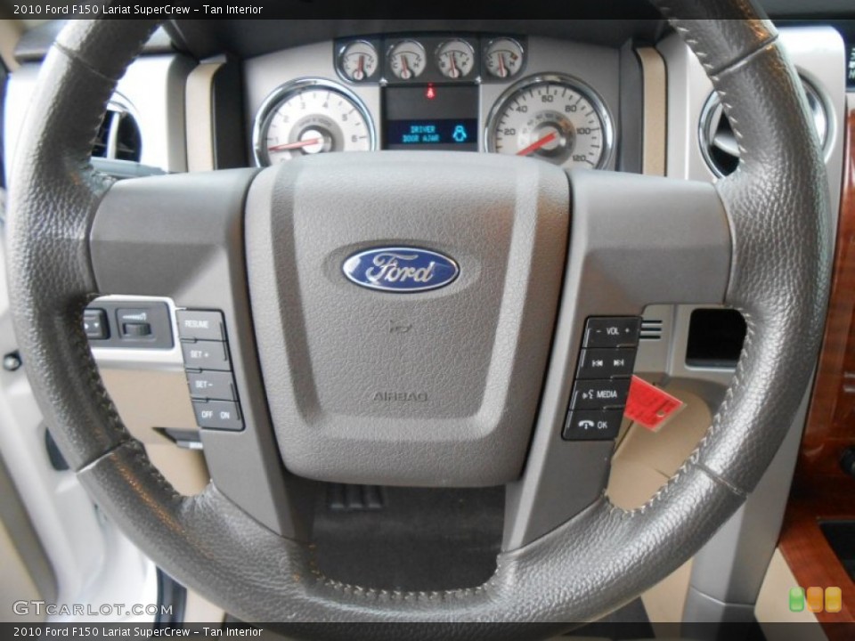Tan Interior Steering Wheel for the 2010 Ford F150 Lariat SuperCrew #77981201