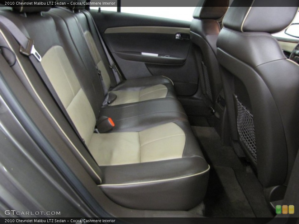 Cocoa/Cashmere Interior Rear Seat for the 2010 Chevrolet Malibu LTZ Sedan #77981469