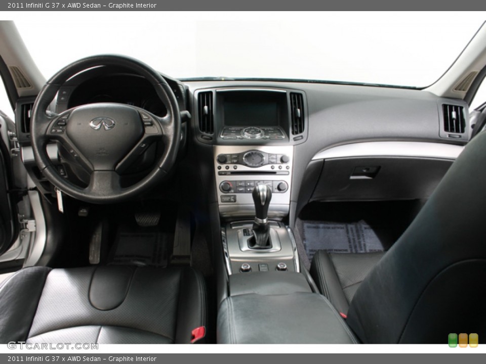 Graphite Interior Dashboard for the 2011 Infiniti G 37 x AWD Sedan #77981802