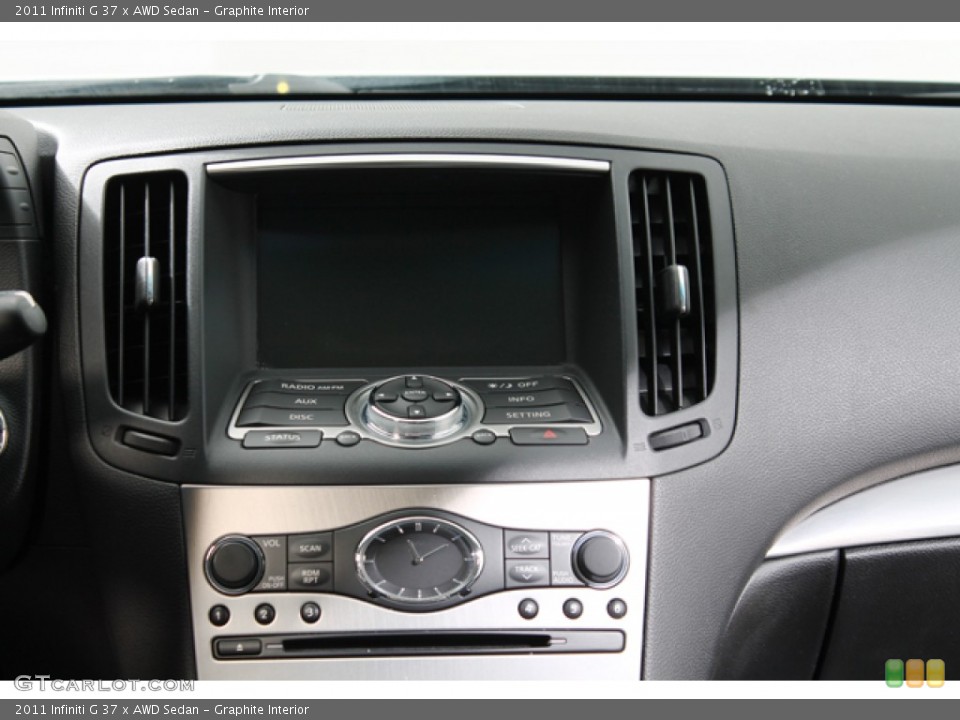 Graphite Interior Controls for the 2011 Infiniti G 37 x AWD Sedan #77981933