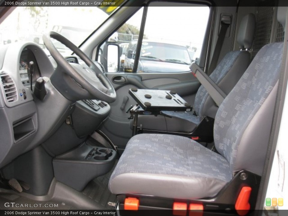 Gray Interior Front Seat for the 2006 Dodge Sprinter Van 3500 High Roof Cargo #77982026