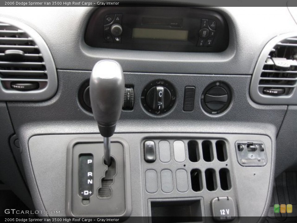 Gray Interior Controls for the 2006 Dodge Sprinter Van 3500 High Roof Cargo #77982057