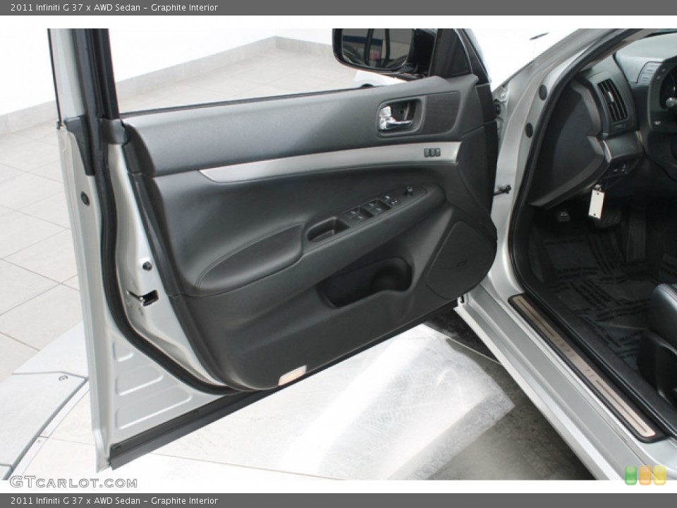 Graphite Interior Door Panel for the 2011 Infiniti G 37 x AWD Sedan #77982127