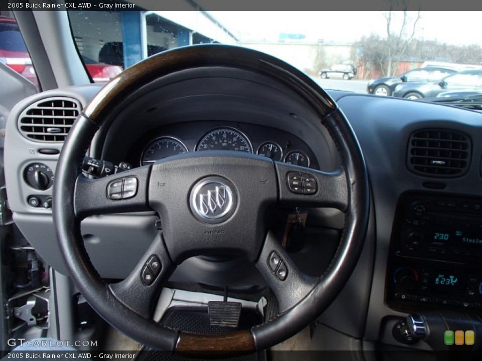 Gray Interior Steering Wheel for the 2005 Buick Rainier CXL AWD #77986103
