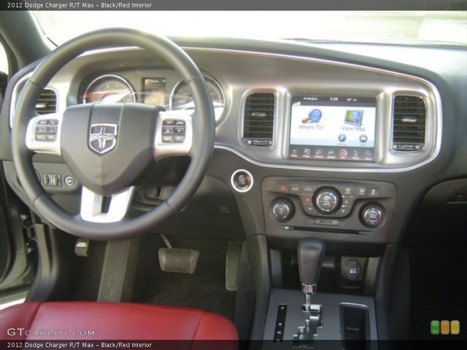 Black/Red Interior Dashboard for the 2012 Dodge Charger R/T Max #77987315